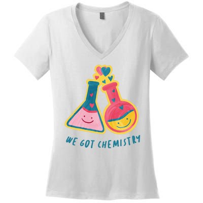 We Got Chemistry Cute Gift Women's V-Neck T-Shirt