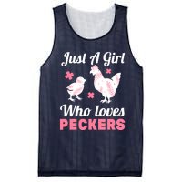 Wo Girl Chicken Lover I Just A Girl Who Loves Peckers Mesh Reversible Basketball Jersey Tank