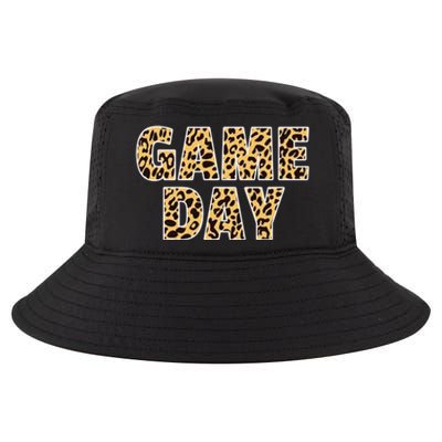 Wo Game Day Leopard Football Mother Wife Friend Gift Cool Comfort Performance Bucket Hat