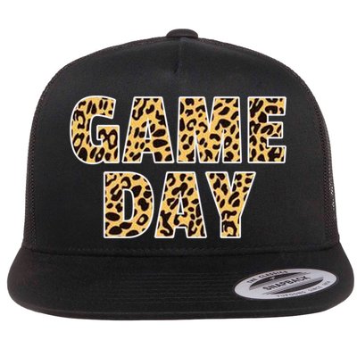 Wo Game Day Leopard Football Mother Wife Friend Gift Flatbill Hat