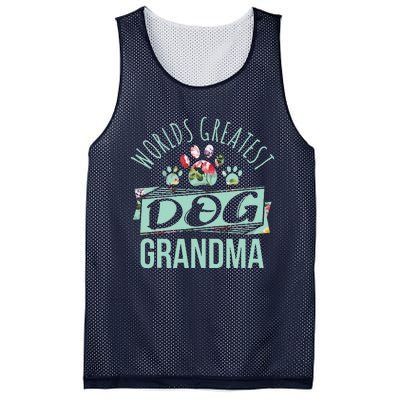 Worlds Greatest Dog Grandma Ever Pet Lover Mesh Reversible Basketball Jersey Tank