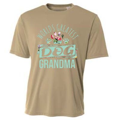 Worlds Greatest Dog Grandma Ever Pet Lover Cooling Performance Crew T-Shirt