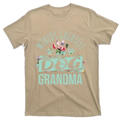 Worlds Greatest Dog Grandma Ever Pet Lover T-Shirt