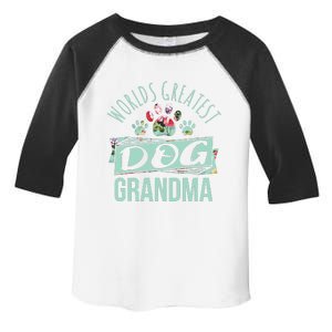 Worlds Greatest Dog Grandma Ever Pet Lover Toddler Fine Jersey T-Shirt