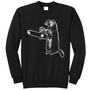 Woodchuck Groundhog Day Could Chainsaw Wood Sweatshirt