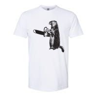 Woodchuck Groundhog Day Could Chainsaw Wood Softstyle CVC T-Shirt