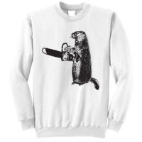 Woodchuck Groundhog Day Could Chainsaw Wood Sweatshirt