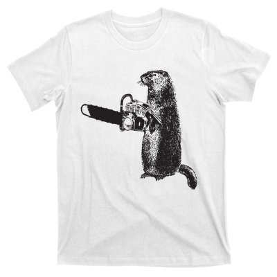 Woodchuck Groundhog Day Could Chainsaw Wood T-Shirt