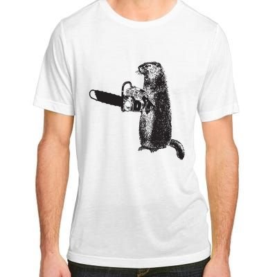 Woodchuck Groundhog Day Could Chainsaw Wood Adult ChromaSoft Performance T-Shirt