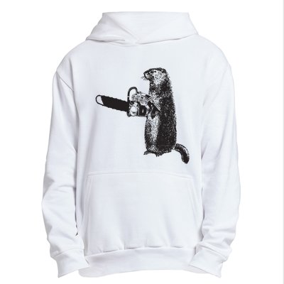 Woodchuck Groundhog Day Could Chainsaw Wood Urban Pullover Hoodie