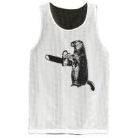 Woodchuck Groundhog Day Could Chainsaw Wood Mesh Reversible Basketball Jersey Tank