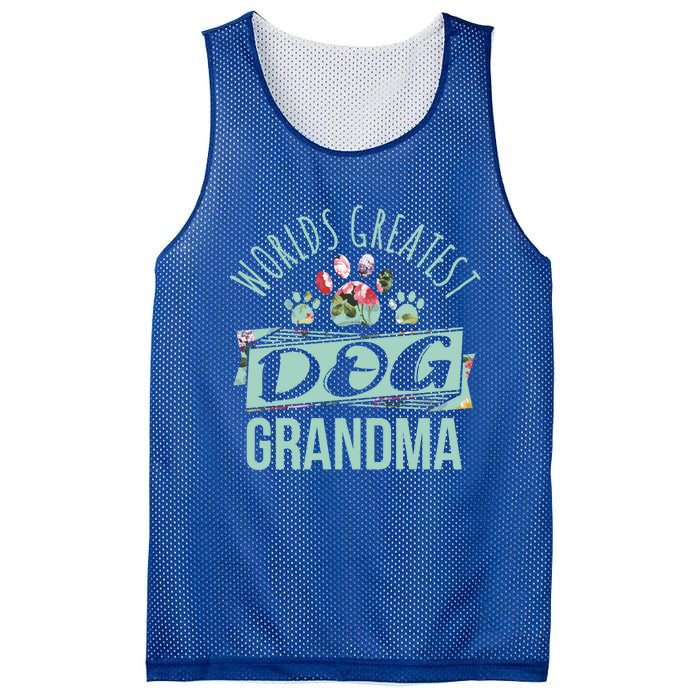 World's Greatest Dog Grandma Ever Pet Love Meaningful Gift Mesh Reversible Basketball Jersey Tank