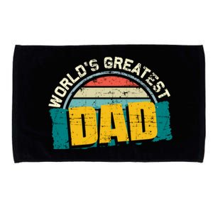 Worlds Greatest Dad Gift Microfiber Hand Towel