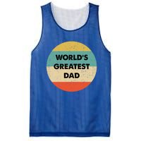 Worlds Greatest Dad Gift Mesh Reversible Basketball Jersey Tank