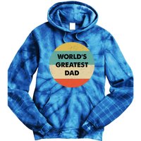 Worlds Greatest Dad Gift Tie Dye Hoodie