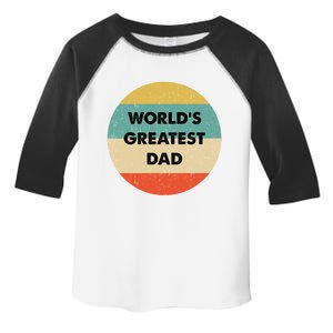 Worlds Greatest Dad Gift Toddler Fine Jersey T-Shirt