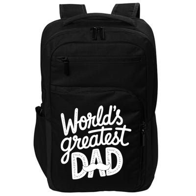 Worlds Greatest Dad Funny Cute Father Day Impact Tech Backpack