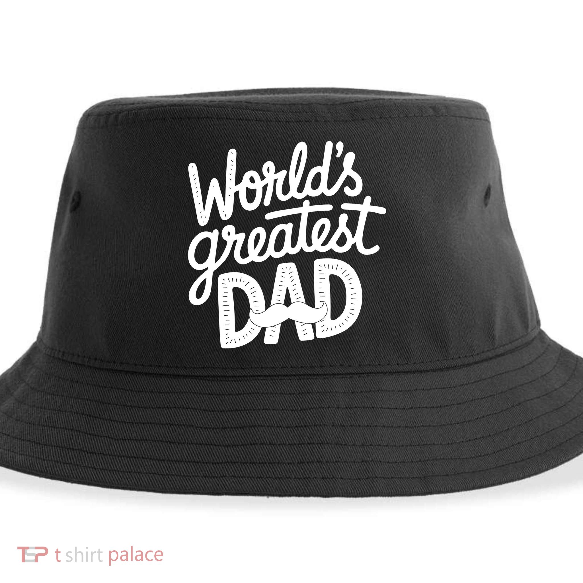 Worlds Greatest Dad Funny Cute Father Day Sustainable Bucket Hat