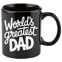 Worlds Greatest Dad Funny Cute Father Day 11oz C Handle Ceramic Mug