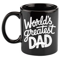 Worlds Greatest Dad Funny Cute Father Day 11oz C Handle Ceramic Mug