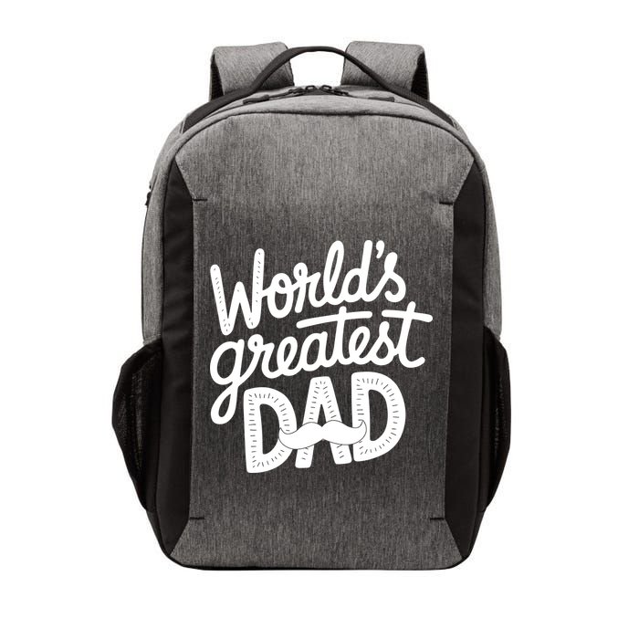 Worlds Greatest Dad Funny Cute Father Day Vector Backpack