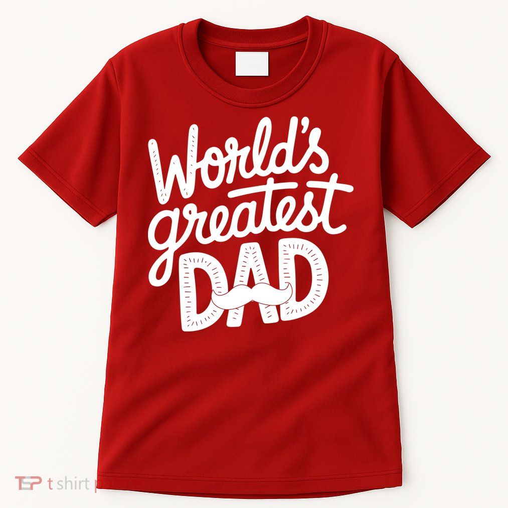 Worlds Greatest Dad Funny Cute Father Day Tall T-Shirt