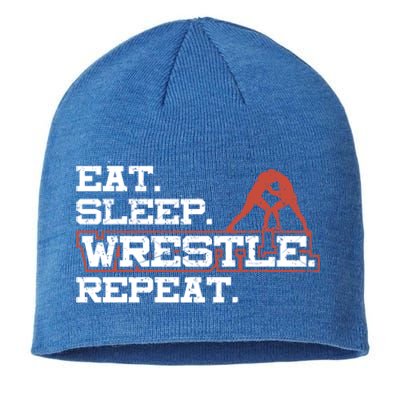 Wrestling Gift Design For Wrestling Fans Wrestle Gift Sustainable Beanie