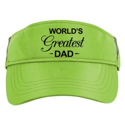 Worlds Greatest Dad Memorabilia And Father Gift Idea Gift Adult Drive Performance Visor