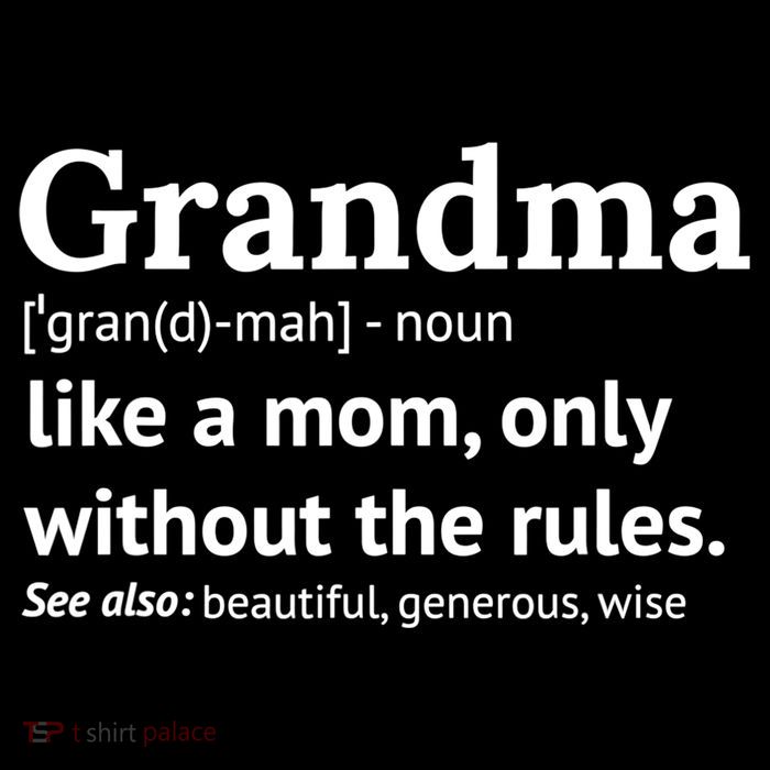 Womens Grandma Definition Shirt Funny Gift For Grandmother TShirt Tank Top