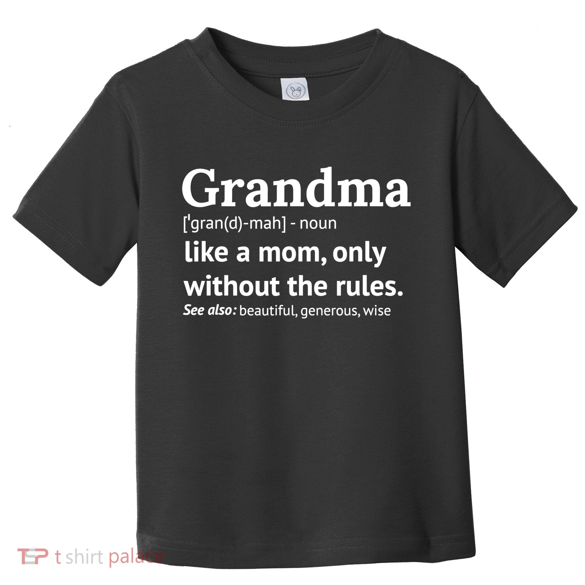 Womens Grandma Definition Shirt Funny Gift For Grandmother TShirt Toddler T-Shirt
