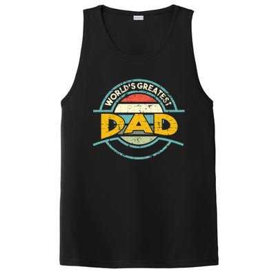 Worlds Greatest Dad Gift PosiCharge Competitor Tank