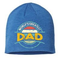 Worlds Greatest Dad Gift Sustainable Beanie