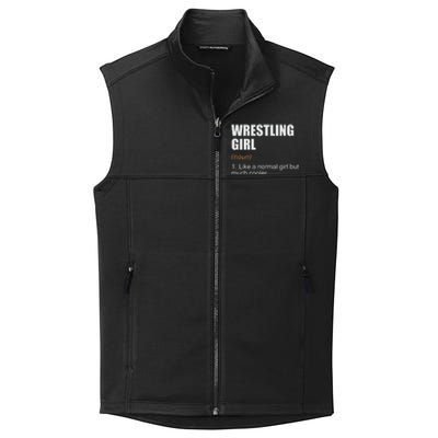 Wrestling Girl Definition Funny Wrestling Girl Collective Smooth Fleece Vest