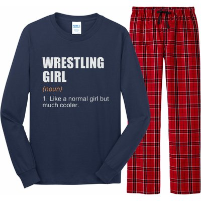 Wrestling Girl Definition Funny Wrestling Girl Long Sleeve Pajama Set