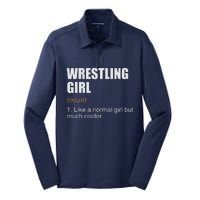 Wrestling Girl Definition Funny Wrestling Girl Silk Touch Performance Long Sleeve Polo