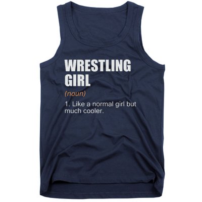 Wrestling Girl Definition Funny Wrestling Girl Tank Top