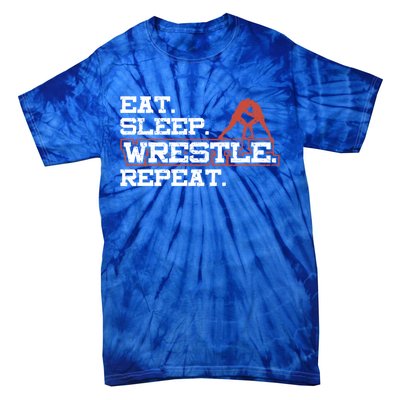 Wrestling Gift Design For Wrestling Fans Wrestle Gift Tie-Dye T-Shirt