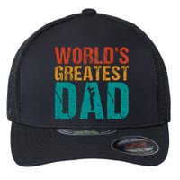 WorldS Greatest Dad Flexfit Unipanel Trucker Cap