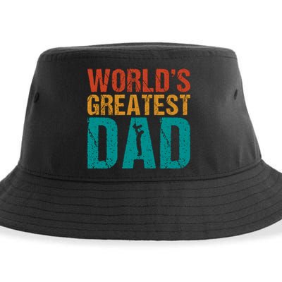 WorldS Greatest Dad Sustainable Bucket Hat