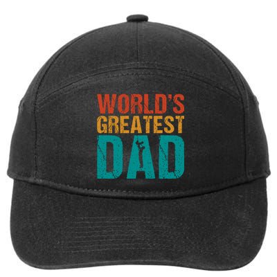 WorldS Greatest Dad 7-Panel Snapback Hat