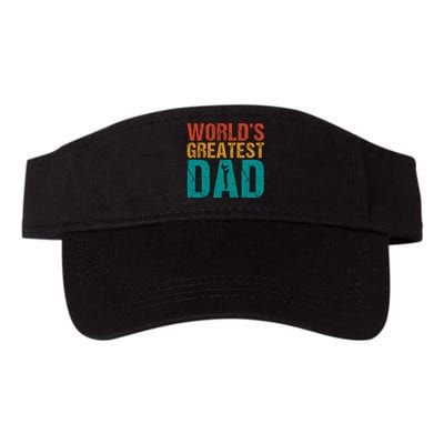 WorldS Greatest Dad Valucap Bio-Washed Visor