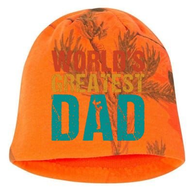 WorldS Greatest Dad Kati - Camo Knit Beanie