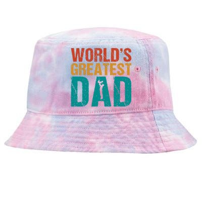 WorldS Greatest Dad Tie-Dyed Bucket Hat