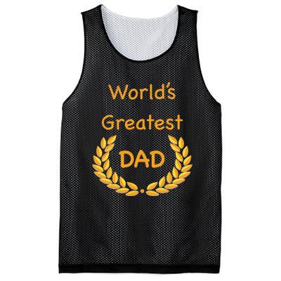 World's Greatest Dad Father Daddy Father's day GraphicT Mesh Reversible Basketball Jersey Tank