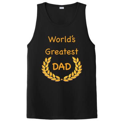 World's Greatest Dad Father Daddy Father's day GraphicT PosiCharge Competitor Tank