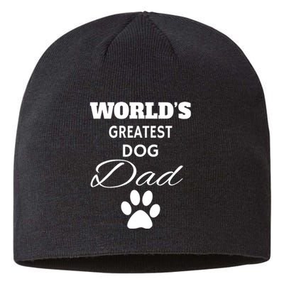 WorldS Greatest Dog Dad Sustainable Beanie