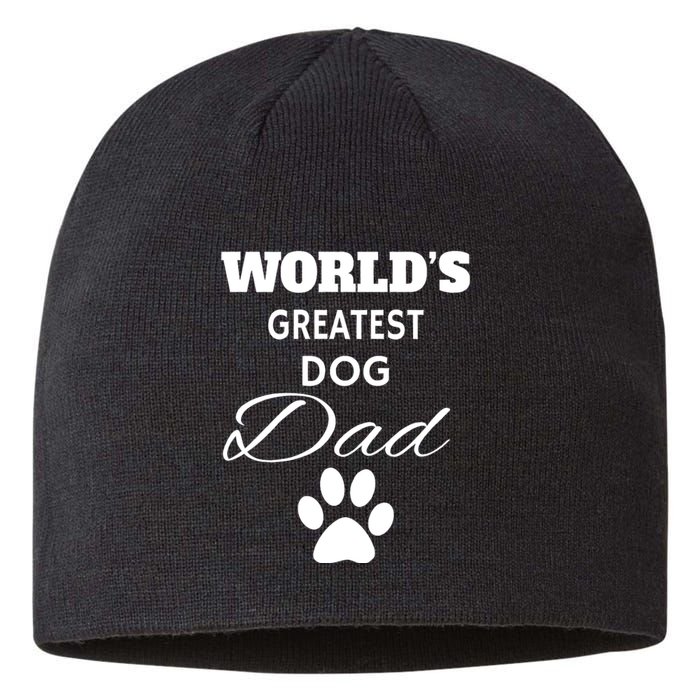 WorldS Greatest Dog Dad Sustainable Beanie