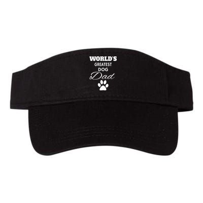 WorldS Greatest Dog Dad Valucap Bio-Washed Visor