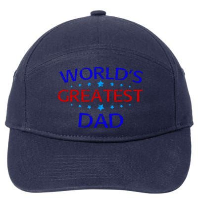 Worlds Greatest Dad 7-Panel Snapback Hat