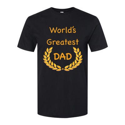 World's Greatest Dad ,Father, Daddy, Father's day GraphicT Softstyle CVC T-Shirt